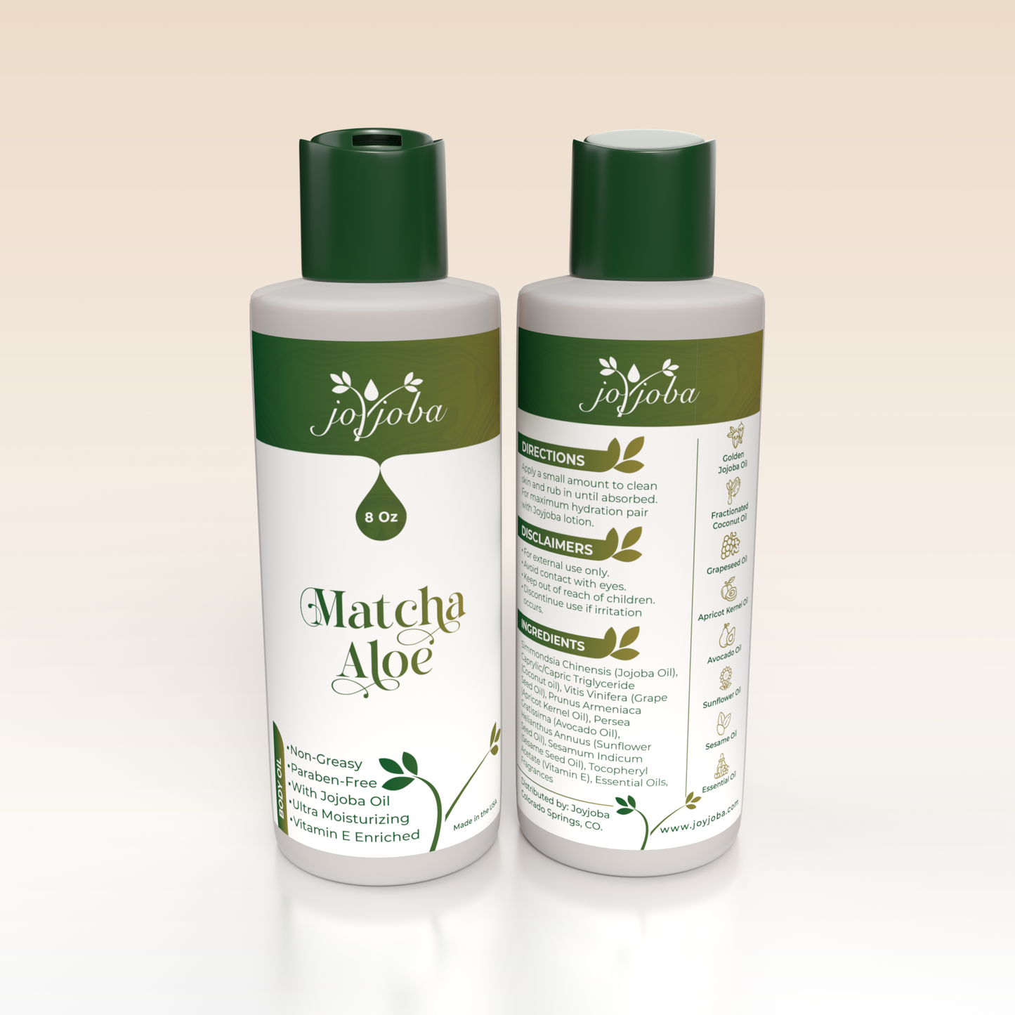 Matcha Aloe Body Oil